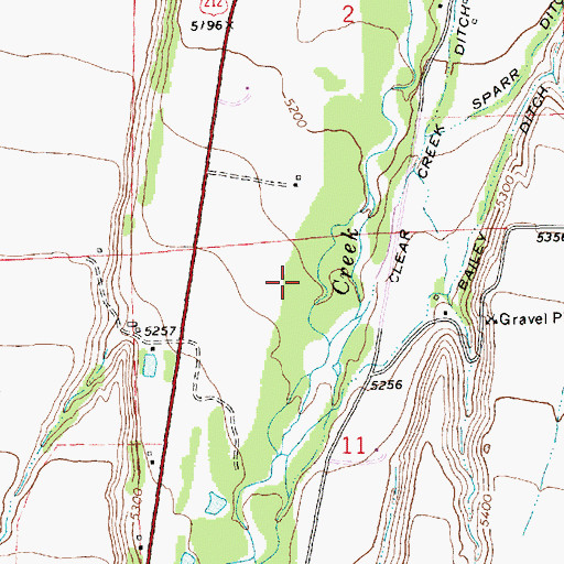 Topographic Map of Horsethief Recreation Site, MT