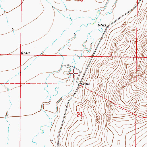 Topographic Map of Duffner Ranch, MT