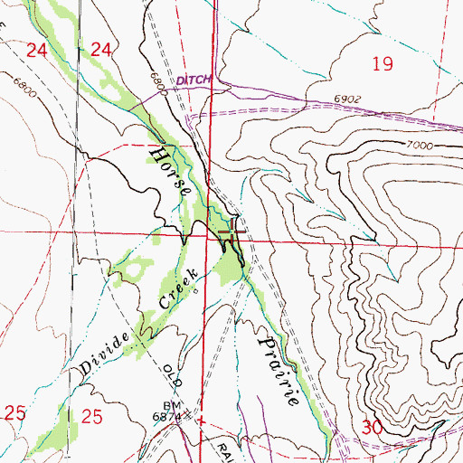 Topographic Map of Cayton Ranch, MT