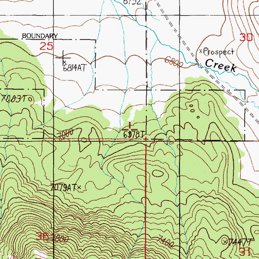 Topographic Map of Arrowhead Mountain, MT