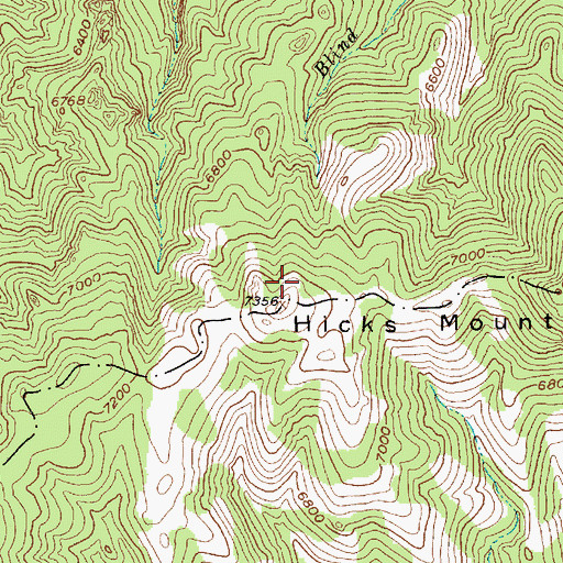 Topographic Map of Arch Rock, MT