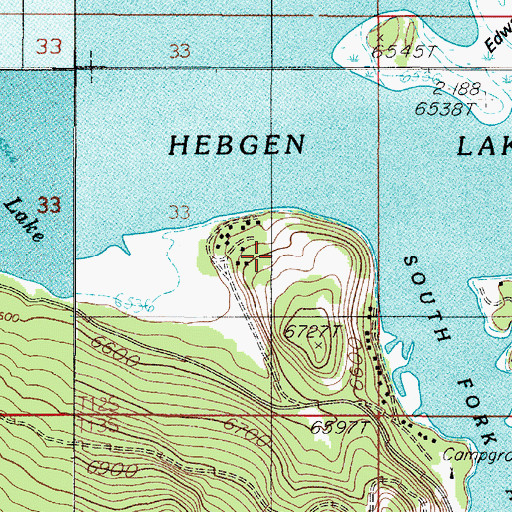 Topographic Map of Romsett Summer Home Area, MT