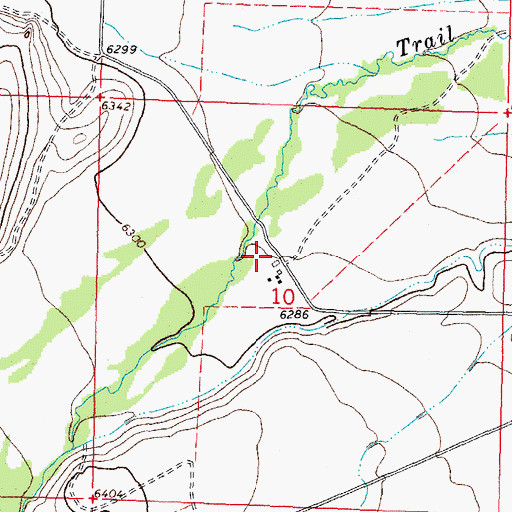 Topographic Map of JS Brenner Ranch, MT