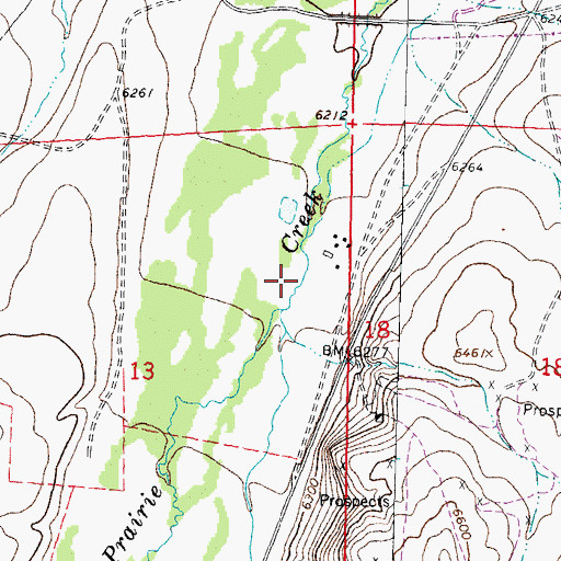 Topographic Map of Brenner Ranch, MT