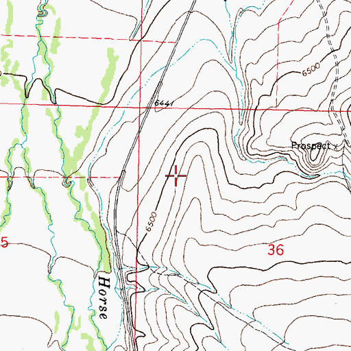 Topographic Map of Donovan Airstrip (historical), MT