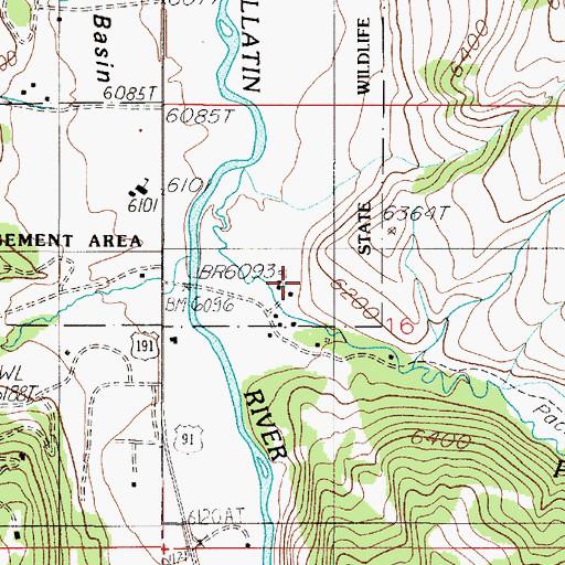 Topographic Map of State Game Range Headquarters, MT