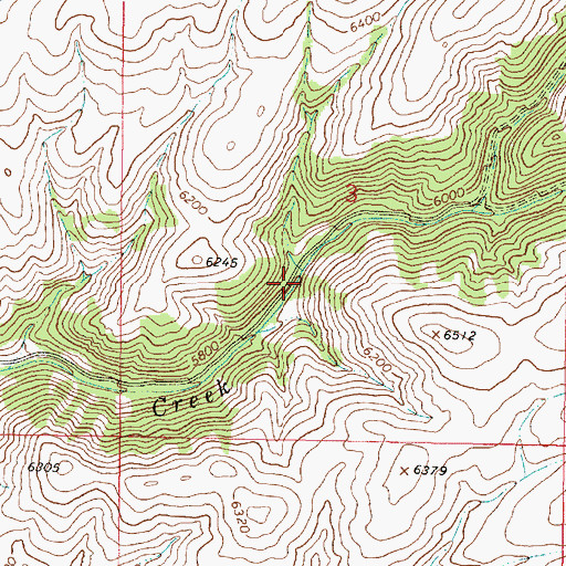 Topographic Map of Donegan Gulch, MT