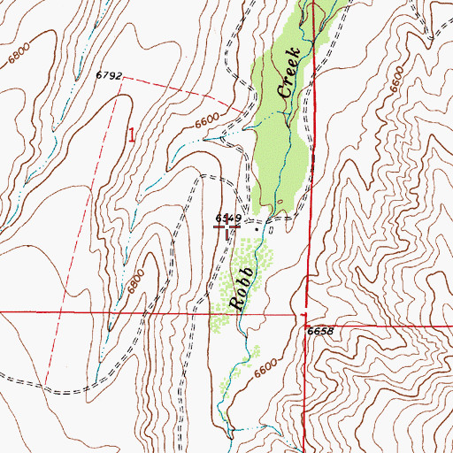 Topographic Map of Robb Creek Association Headquarters, MT