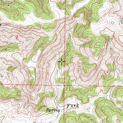Topographic Map of King Mountain Hiking and Riding Area, MT
