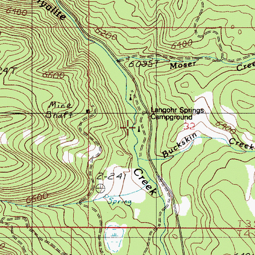Topographic Map of Abbot Recreation Site, MT