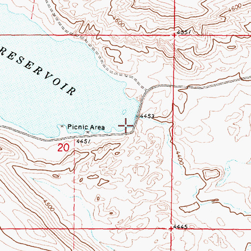 Topographic Map of Nilan East Dam, MT