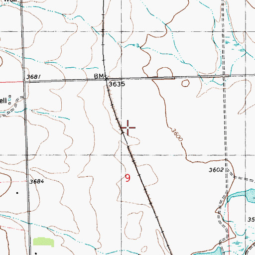 Topographic Map of Heikens Number 1 Dam, MT