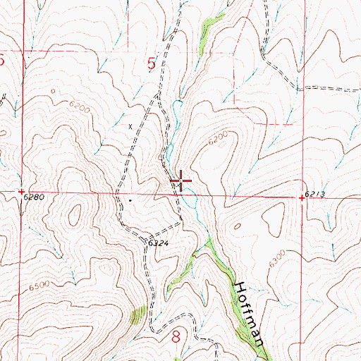 Topographic Map of Abenson Dam, MT