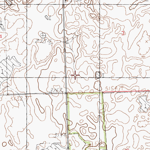 Topographic Map of BR-32 Dam, MT