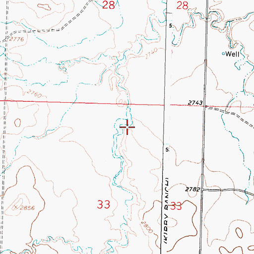 Topographic Map of Claribell Number 3 Dam, MT