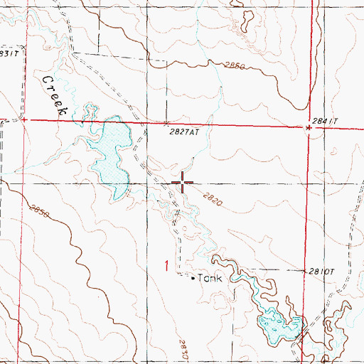 Topographic Map of Larson Dam, MT