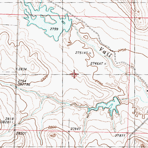 Topographic Map of Murnion Dam, MT