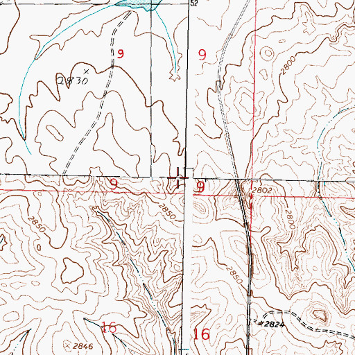 Topographic Map of Jensen Dam, MT