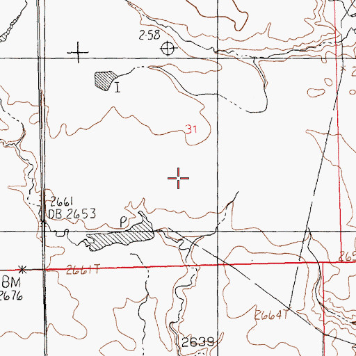 Topographic Map of Lost Again Dam, MT