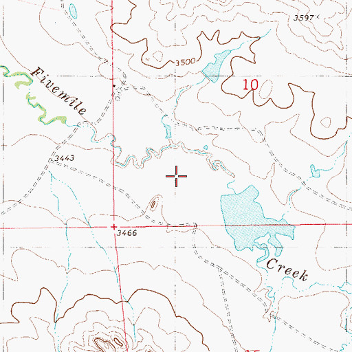 Topographic Map of Nikodyn Dam, MT