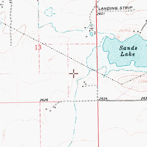 Topographic Map of Scott Coulee Dam, MT