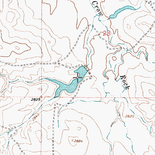Topographic Map of Doran Dam, MT