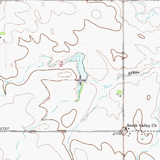 Topographic Map of Fatzinger Dam, MT
