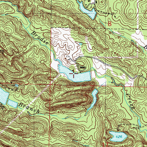 Topographic Map of Wilson Lake, AR