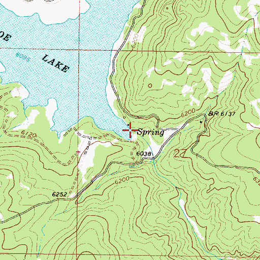 Topographic Map of Delmoe Lake Dam, MT