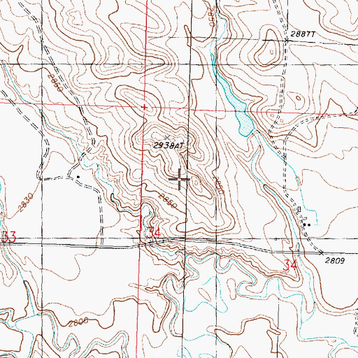 Topographic Map of Put It Together Dam, MT