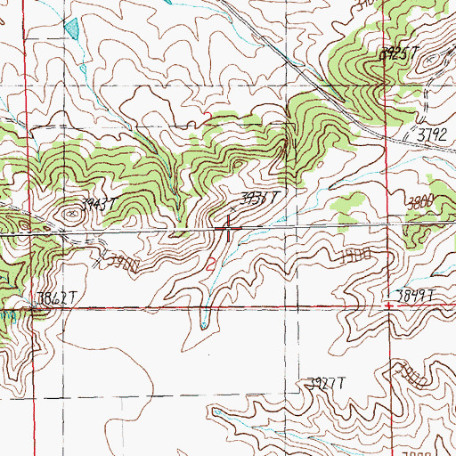 Topographic Map of Heble Dam, MT
