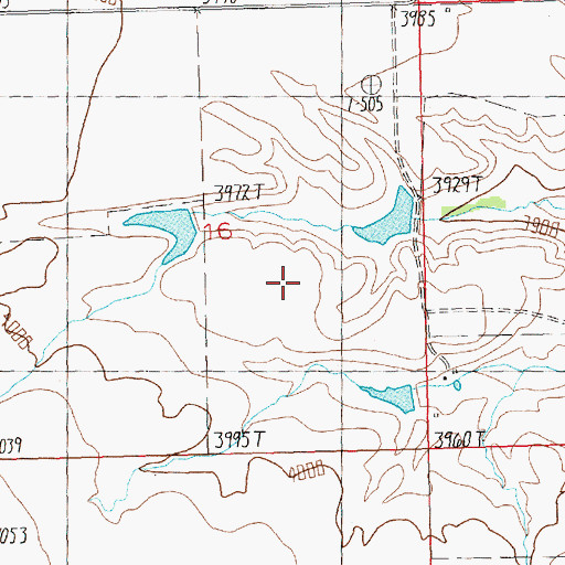 Topographic Map of Kuhry Dam, MT