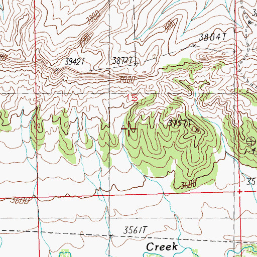Topographic Map of Ruseteum Dam, MT