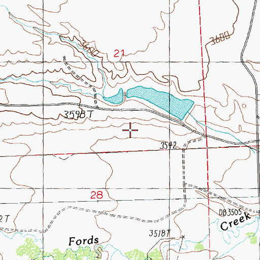 Topographic Map of Ruseteun Number 2 Dam, MT