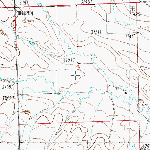 Topographic Map of Ford Dam, MT