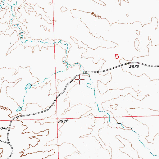 Topographic Map of Cope Dam, MT