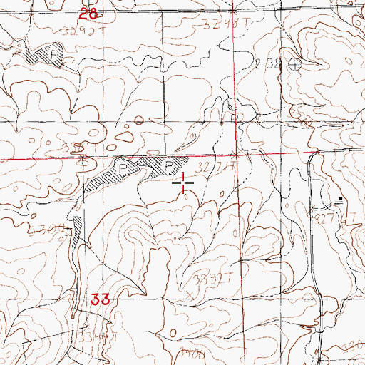 Topographic Map of Reeves Dam, MT