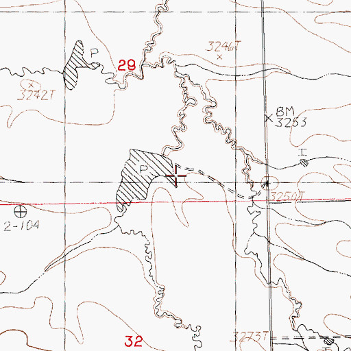 Topographic Map of Othar Number 2 Dam, MT