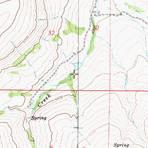 Topographic Map of McKamey Dam, MT