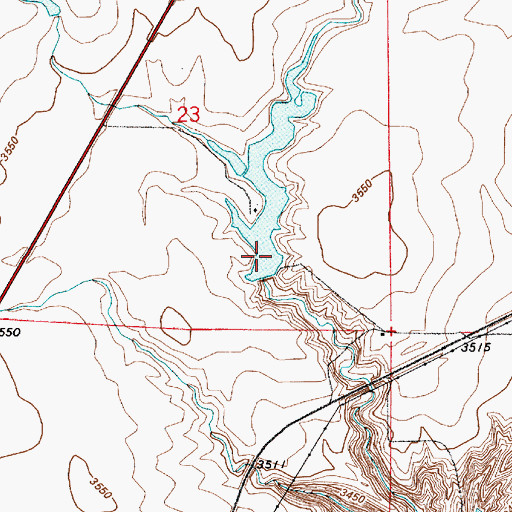 Topographic Map of Dick Golie Fish Pond, MT