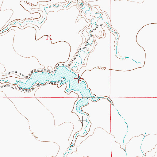 Topographic Map of Booth Dam, MT
