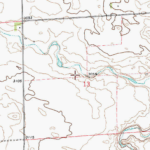Topographic Map of Thurston Dam, MT