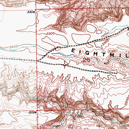 Topographic Map of Moes Dam, MT