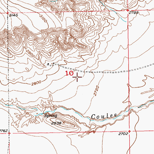 Topographic Map of Jappe Dam, MT