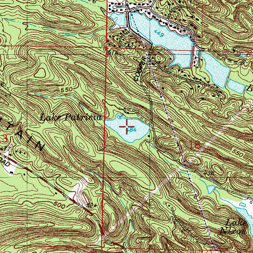 Topographic Map of Lake Patricia, AR