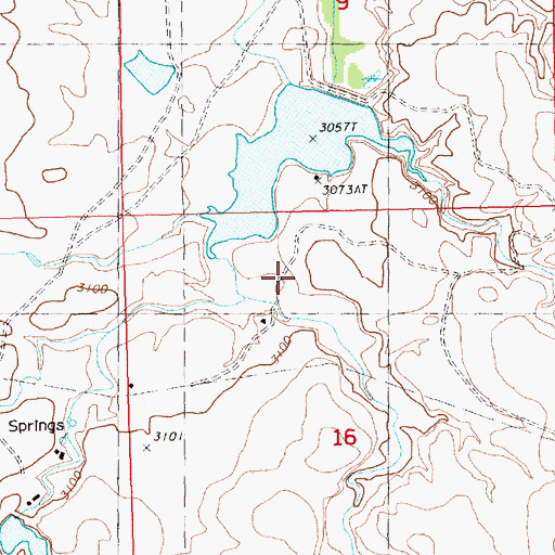 Topographic Map of Number 6 Dam, MT