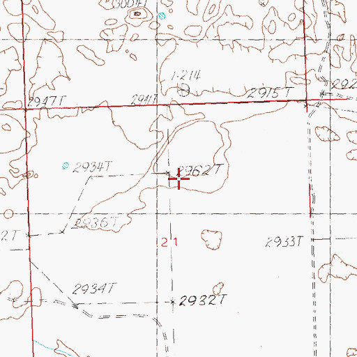 Topographic Map of Petri Dam, MT