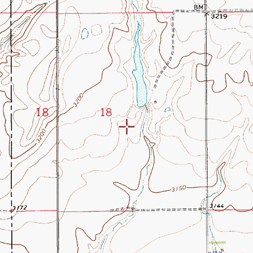 Topographic Map of A C Lincoln Dam, MT