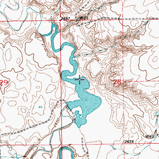 Topographic Map of Howard Goodian Dam, MT