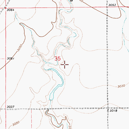 Topographic Map of Black Cheese Dam, MT